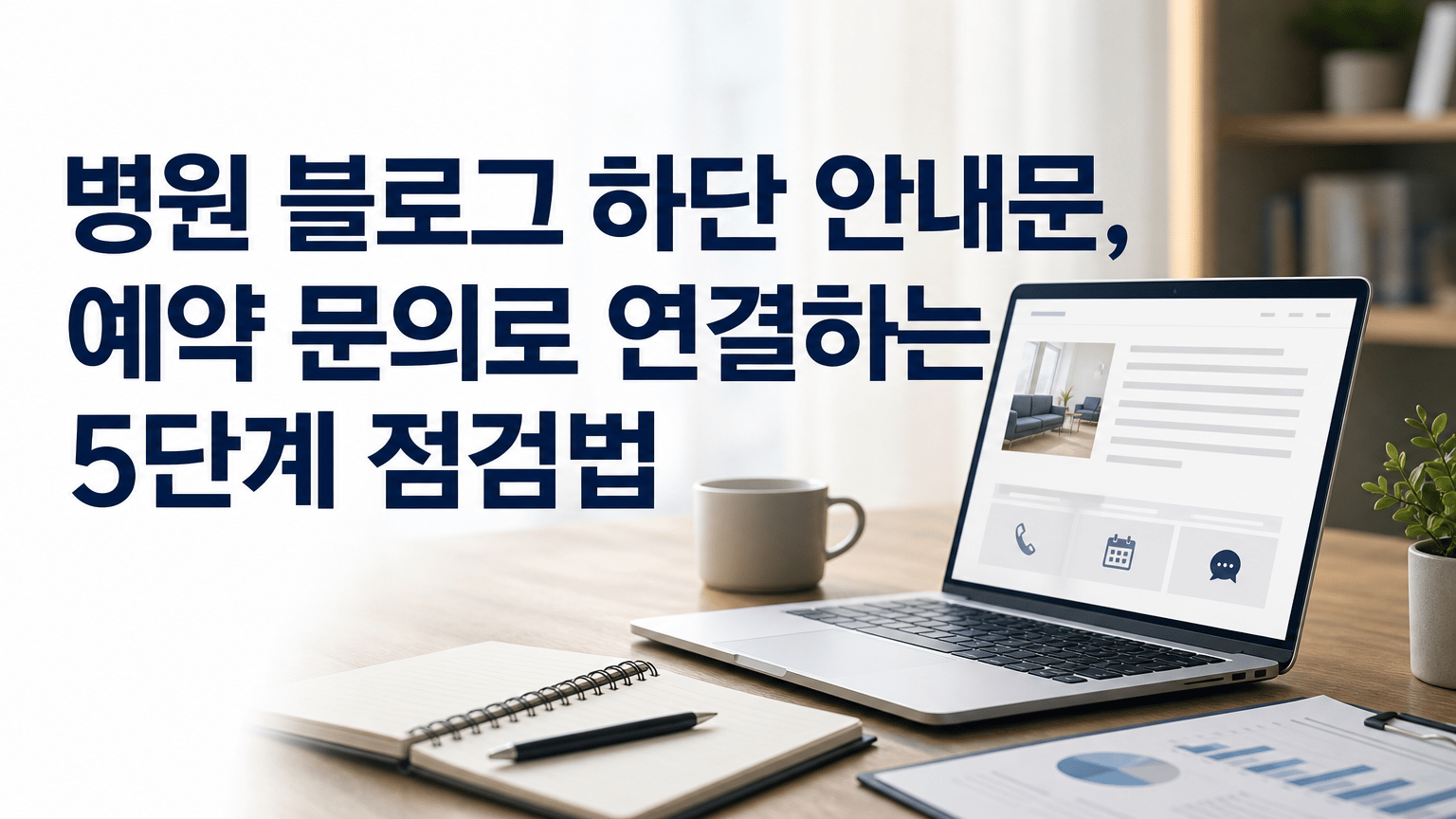 병원 블로그 하단 안내문, 예약 문의로 연결하는 5단계 점검법